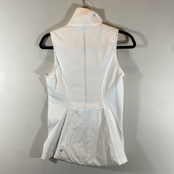 Lululemon White Vest Size 4 - Picture 2 of 10